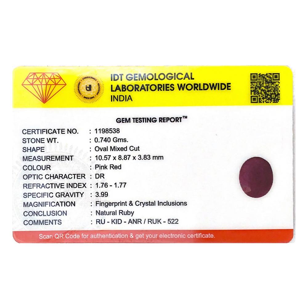 African Ruby - 3.7 Carat