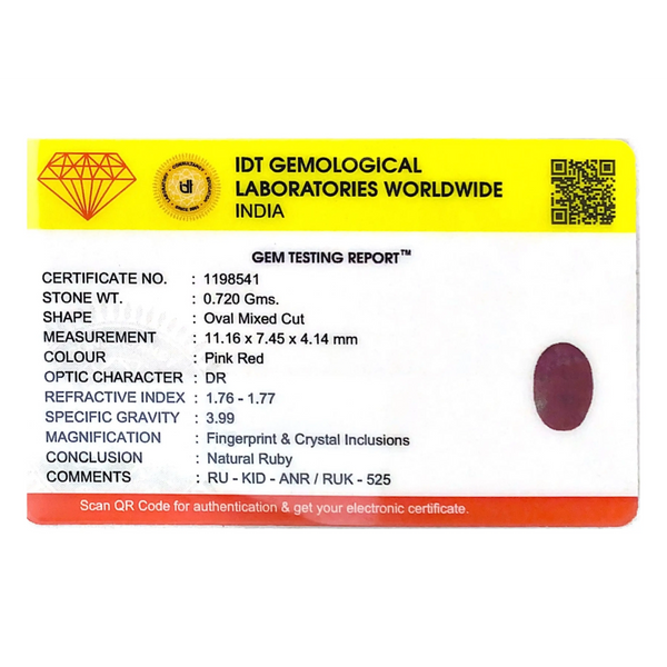 African Ruby - 3.6 Carat