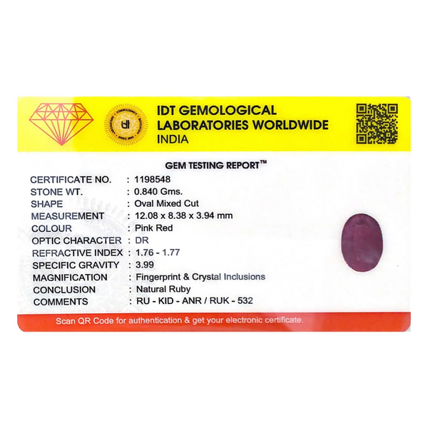 African Ruby - 4.2 Carat