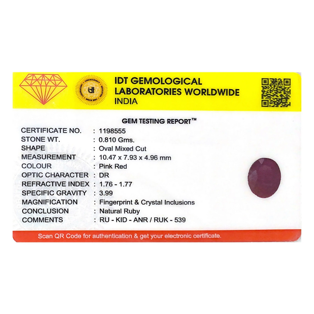 African Ruby - 4.05 Carat