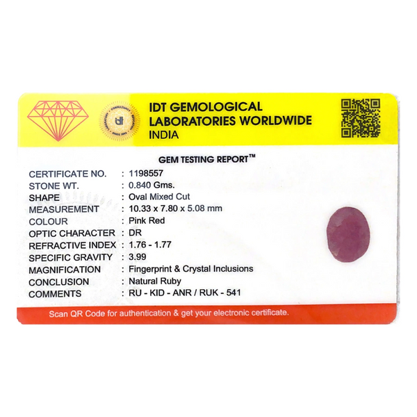 African Ruby - 4.2 Carat