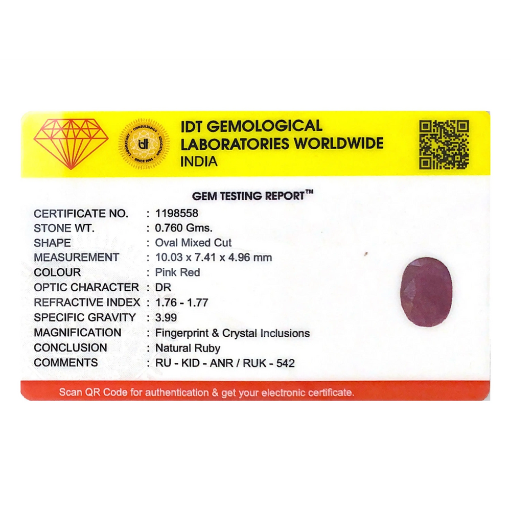 African Ruby - 3.8 Carat