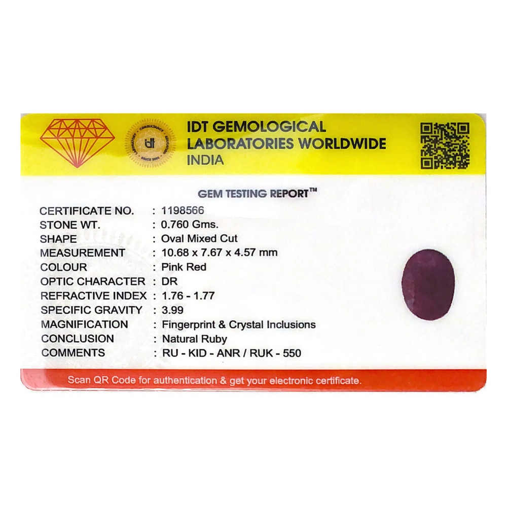 African Ruby - 3.8 Carat