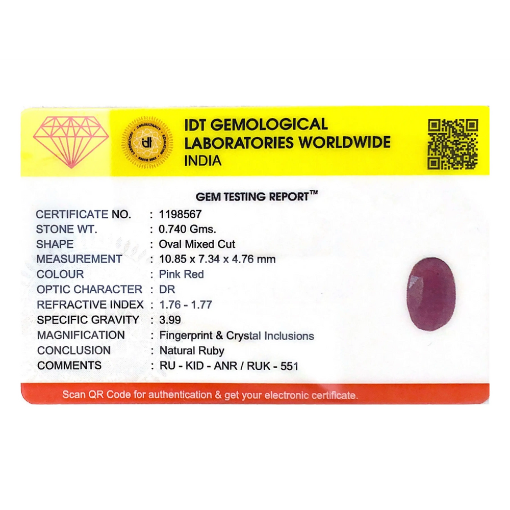 African Ruby - 3.7 Carat