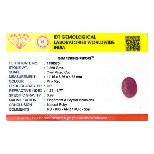 African Ruby - 4.3 Carat