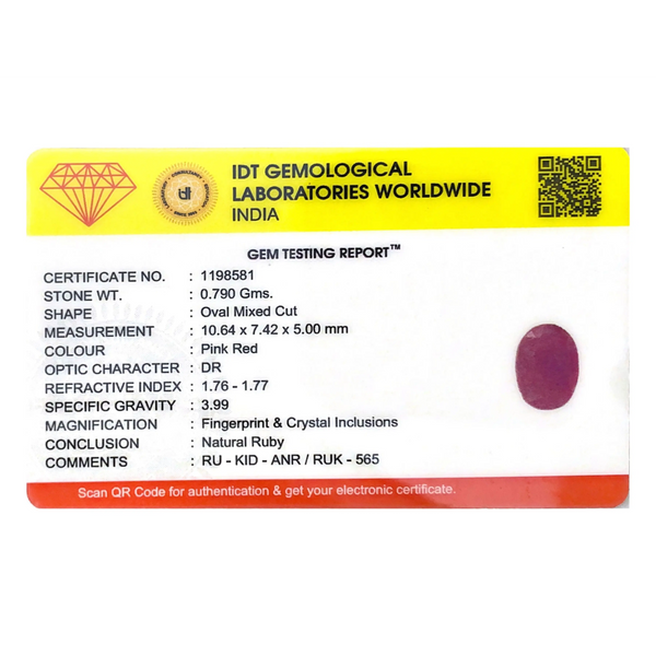 African Ruby - 3.95 Carat