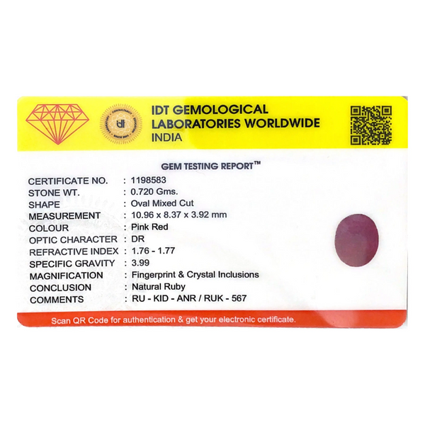 African Ruby - 3.6 Carat