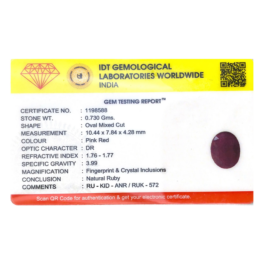 African Ruby - 3.65 Carat