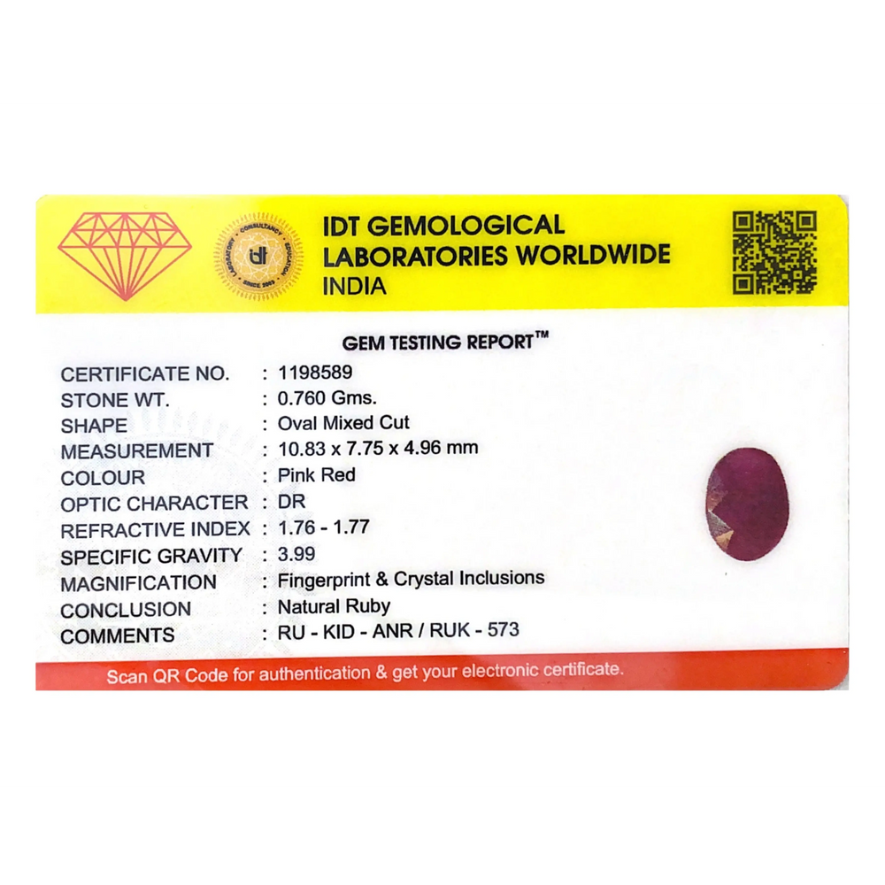 African Ruby - 3.8 Carat