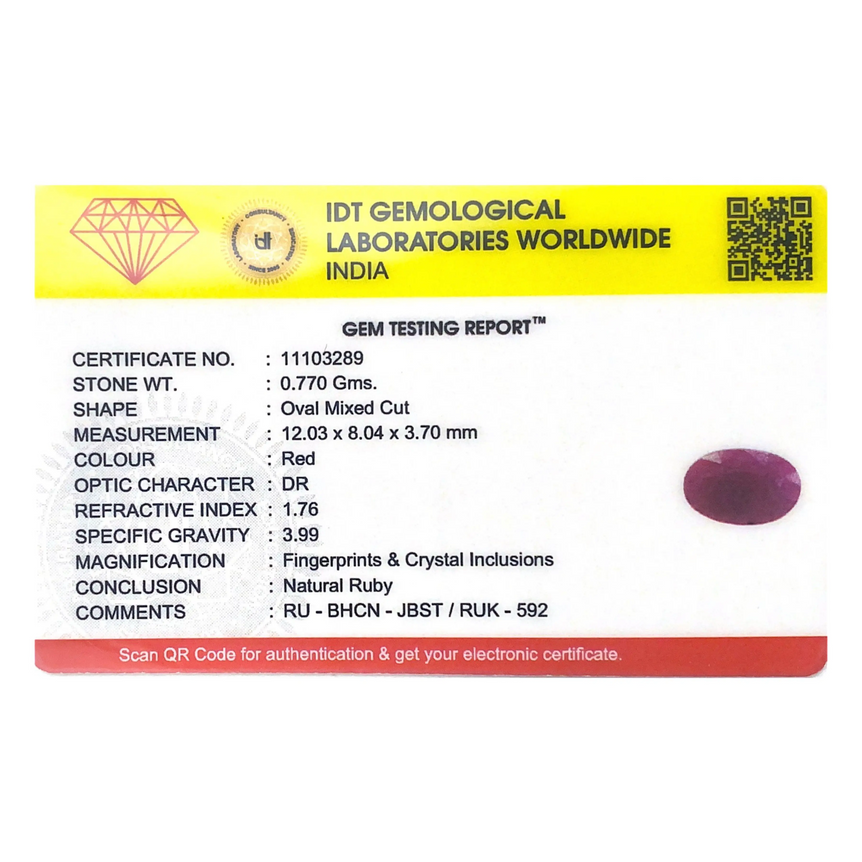 African Ruby - 3.85 Carat