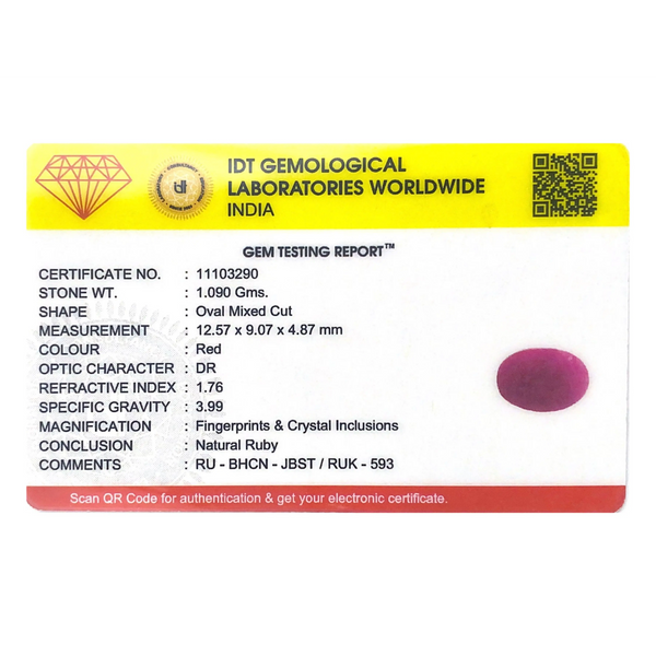 African Ruby - 5.45 Carat