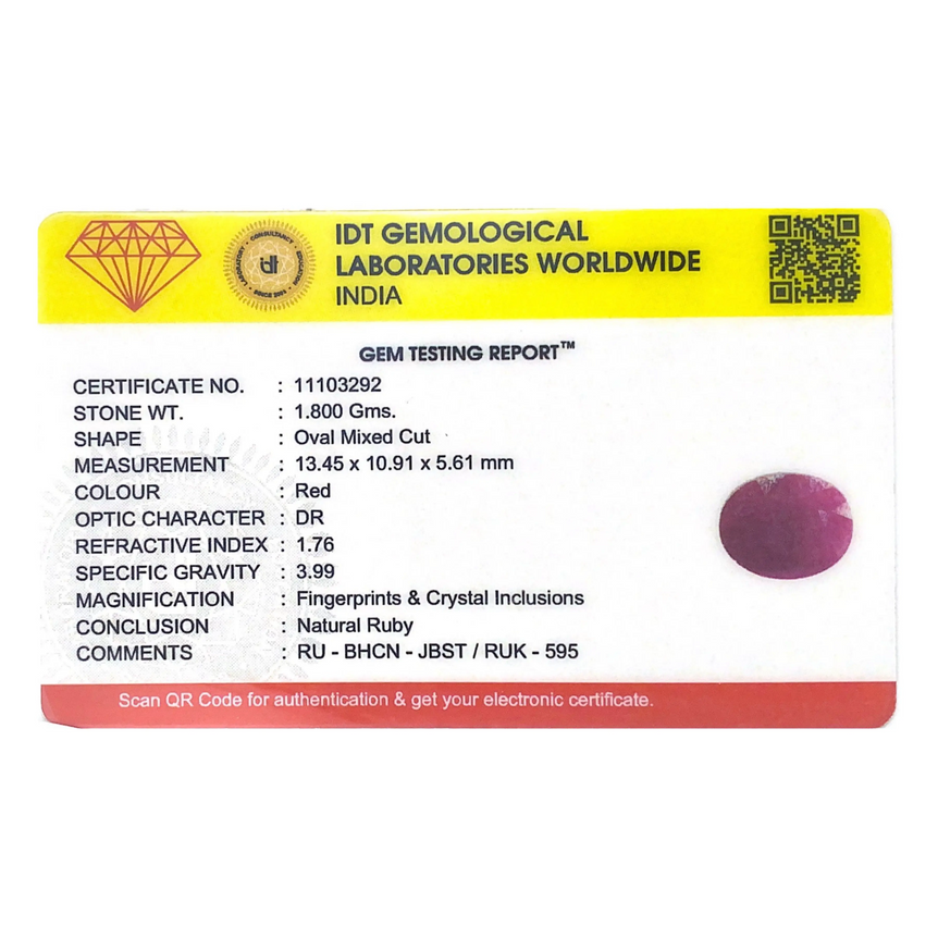 African Ruby - 9 Carat