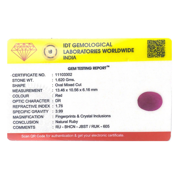 African Ruby - 8.1 Carat