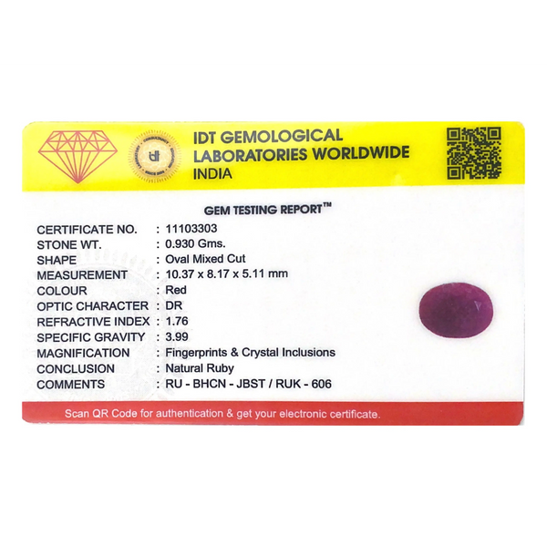 African Ruby - 4.65 Carat