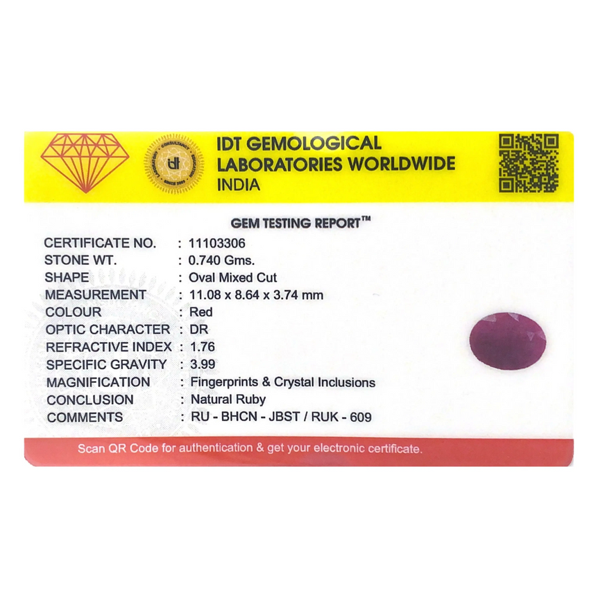 African Ruby - 3.7 Carat