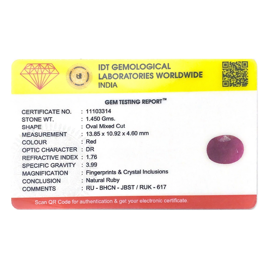 African Ruby - 7.25 Carat