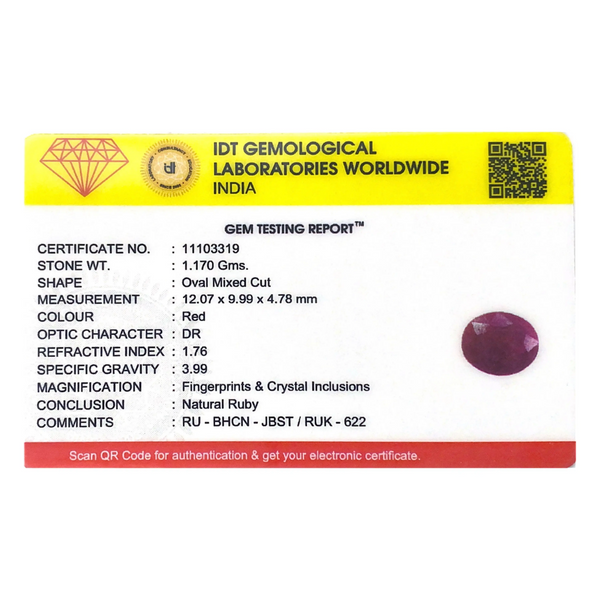 African Ruby - 5.85 Carat