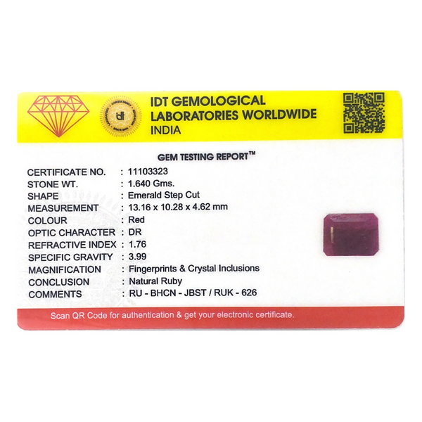 African Ruby - 8.2 Carat