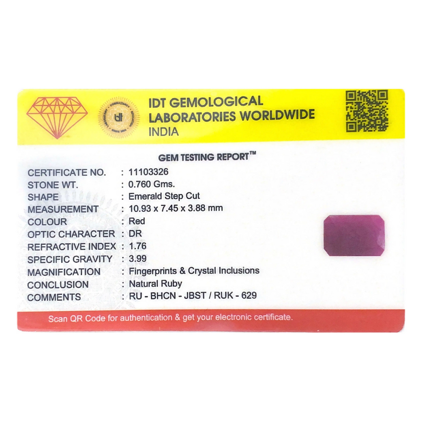 African Ruby - 3.8 Carat