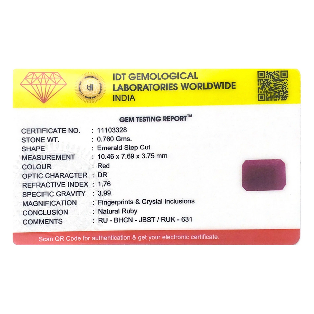 African Ruby - 3.8 Carat