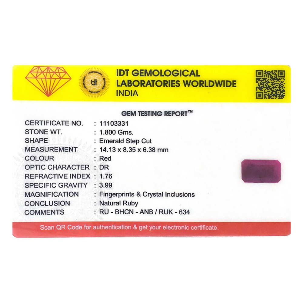 African Ruby - 9 Carat