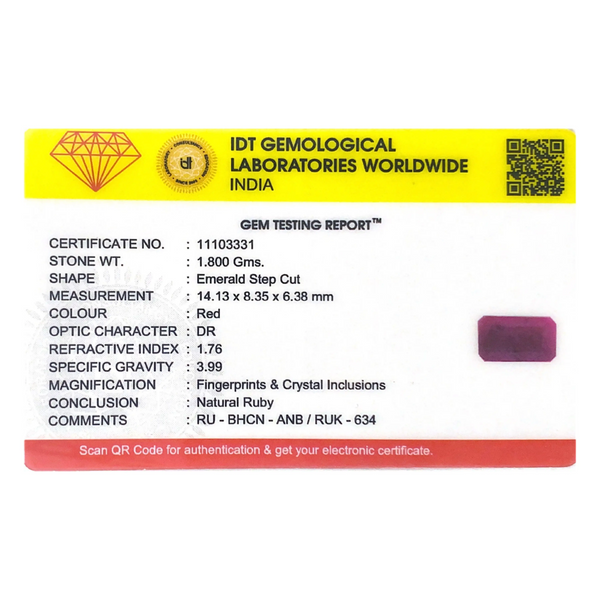 African Ruby - 9 Carat