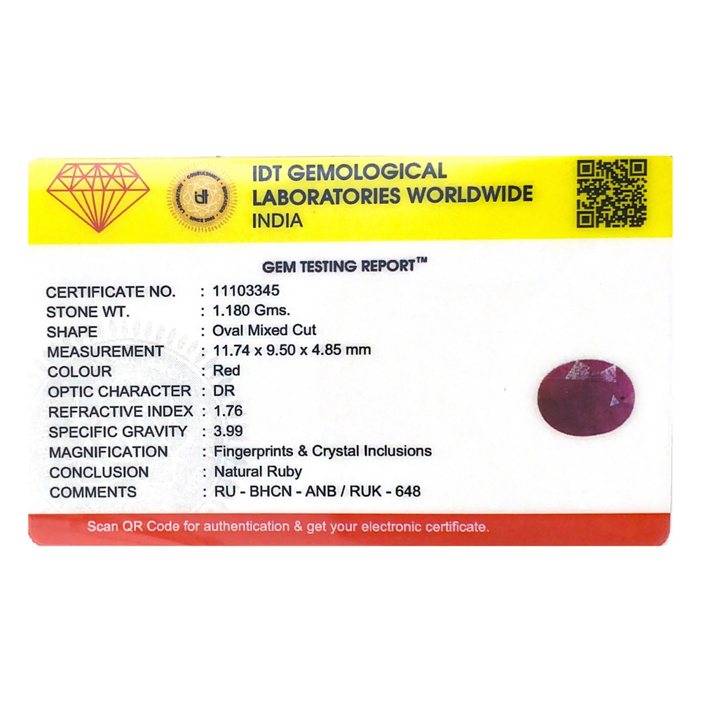 African Ruby - 5.9 Carat