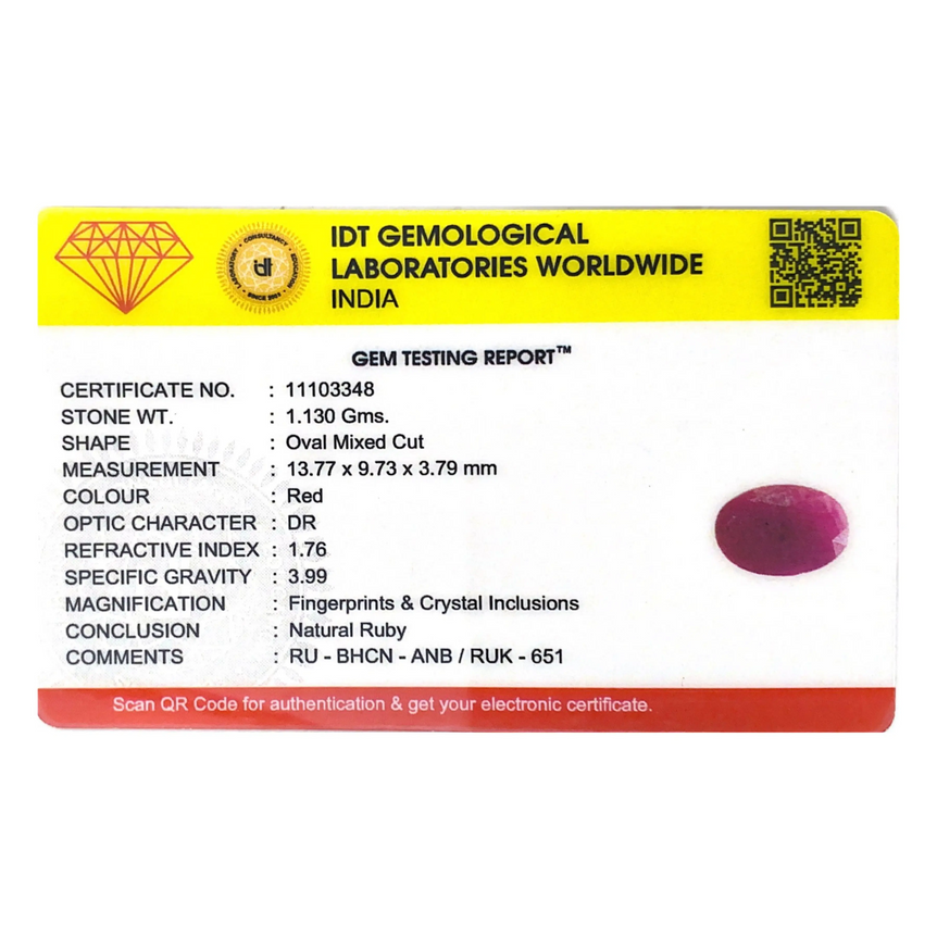 African Ruby - 5.65 Carat