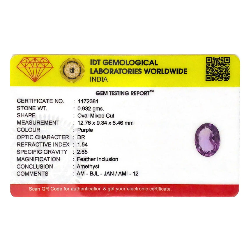 Amethyst - 4.66 Carat - Pramogh