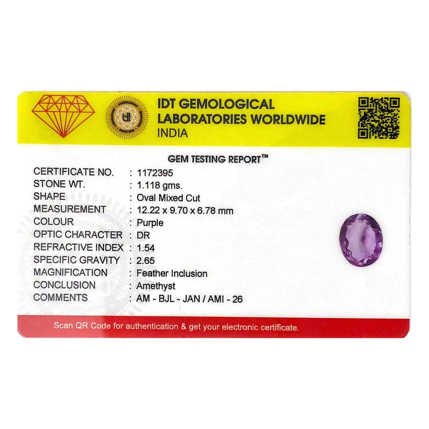 Amethyst - 5.59 Carat - Pramogh