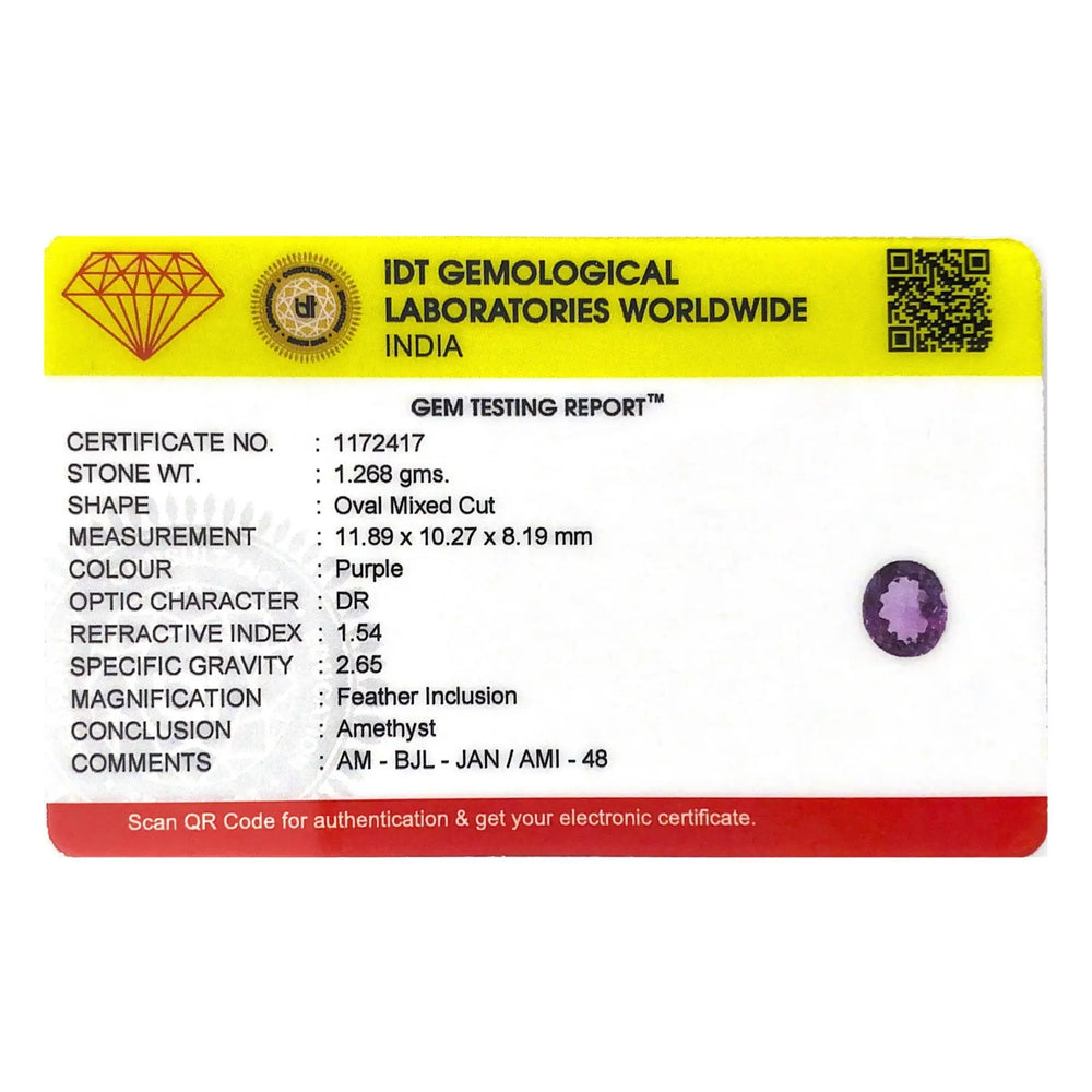 Amethyst - 6.34 Carat - Pramogh