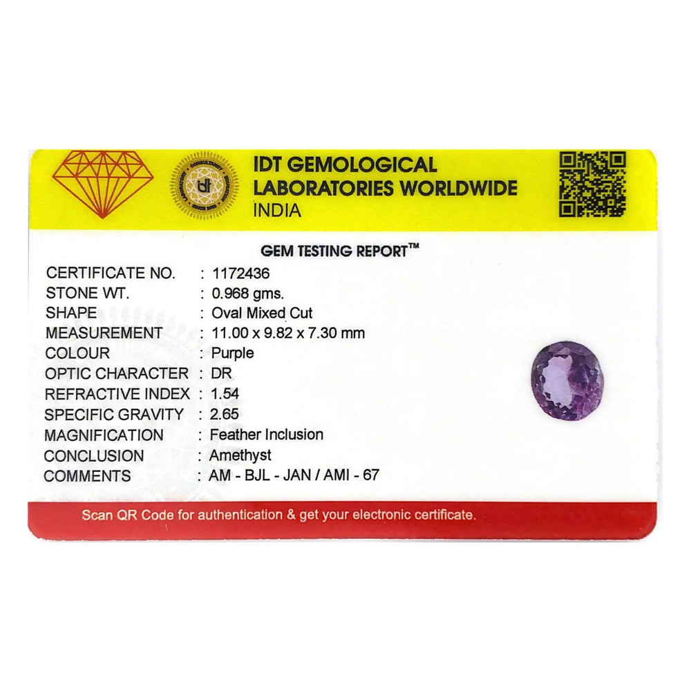 Amethyst - 4.84 Carat - Pramogh