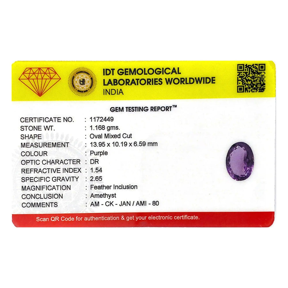 Amethyst - 5.84 Carat - Pramogh