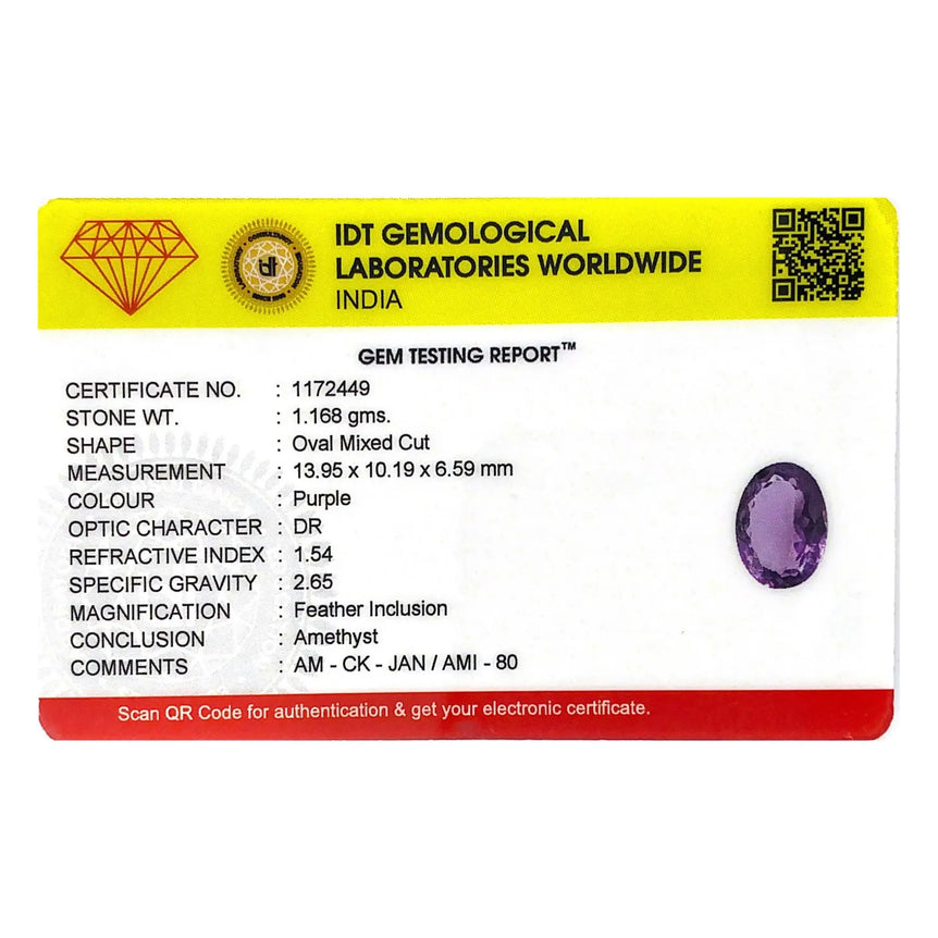Amethyst - 5.84 Carat - Pramogh