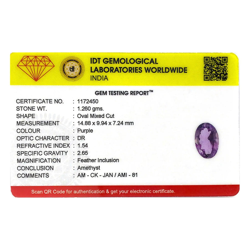 Amethyst - 6.3 Carat - Pramogh