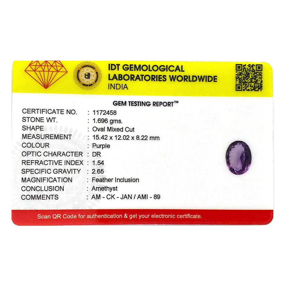 Amethyst - 8.48 Carat - Pramogh