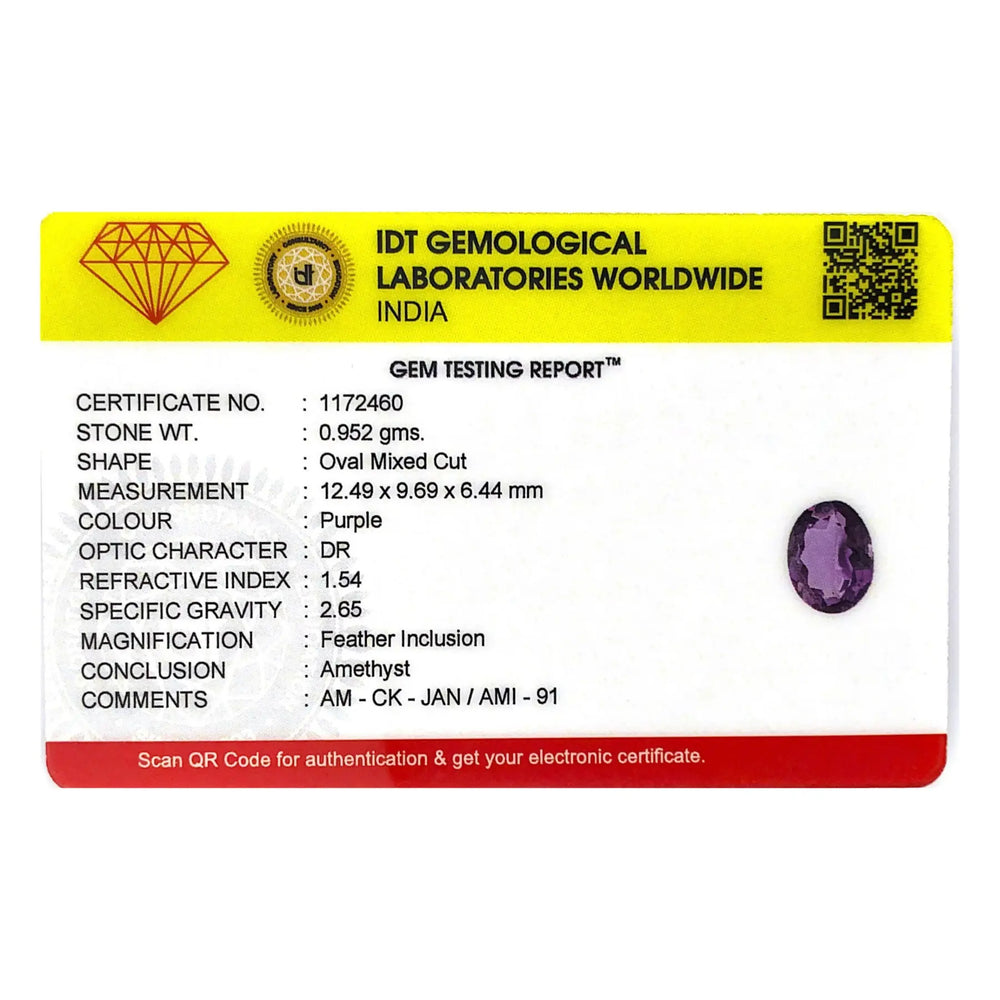 Amethyst - 4.76 Carat - Pramogh