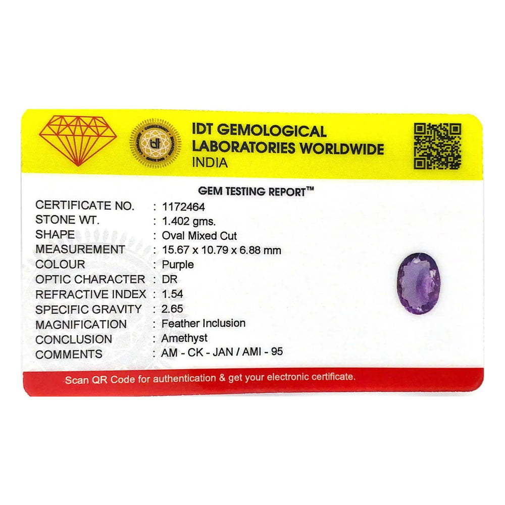 Amethyst - 7.01 Carat - Pramogh