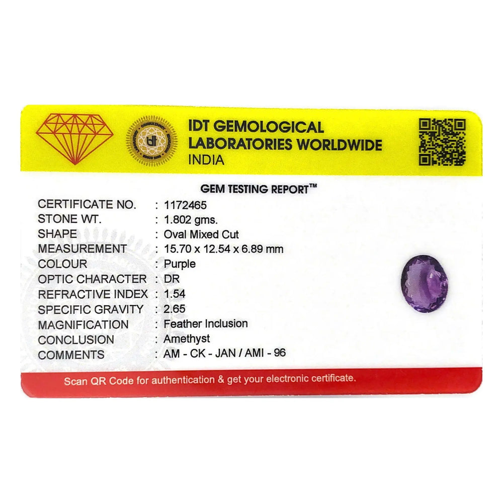 Amethyst - 9.01 Carat - Pramogh