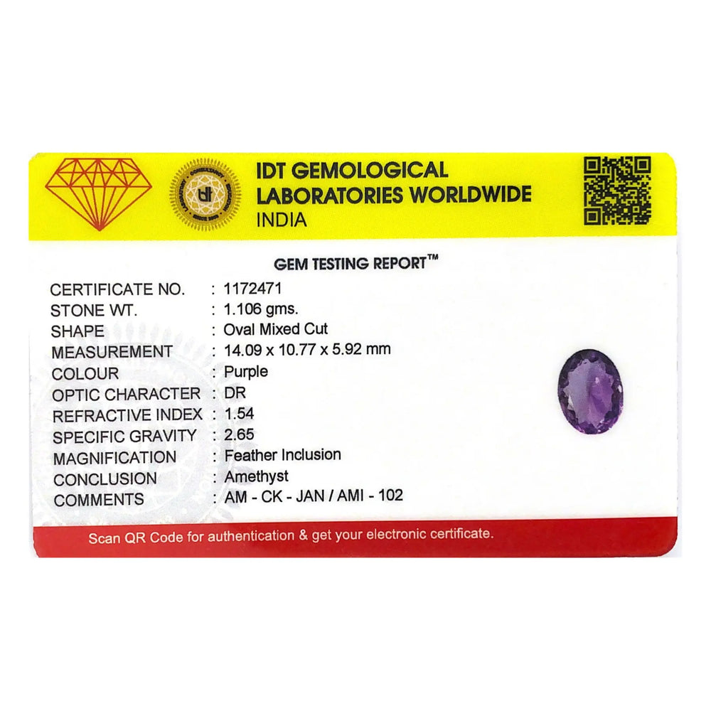 Amethyst - 5.53 Carat - Pramogh