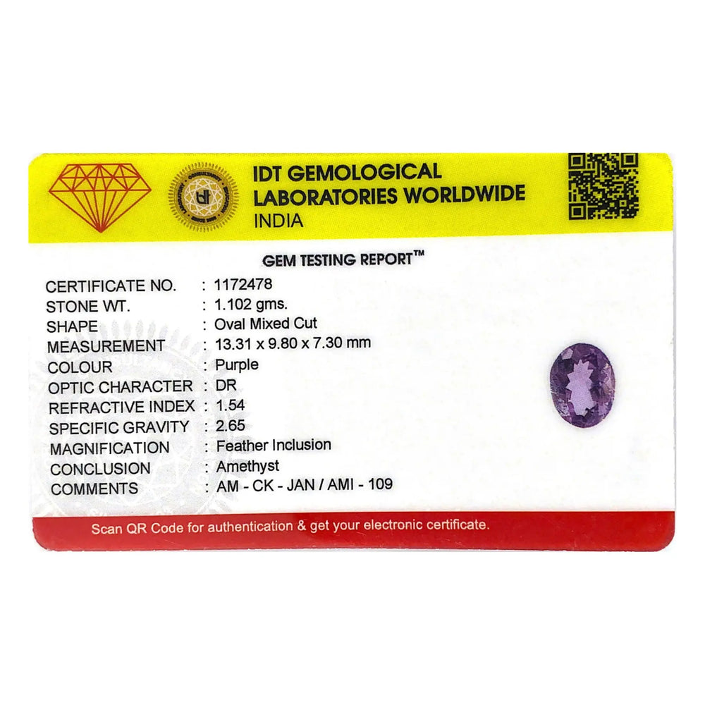 Amethyst - 5.51 Carat - Pramogh