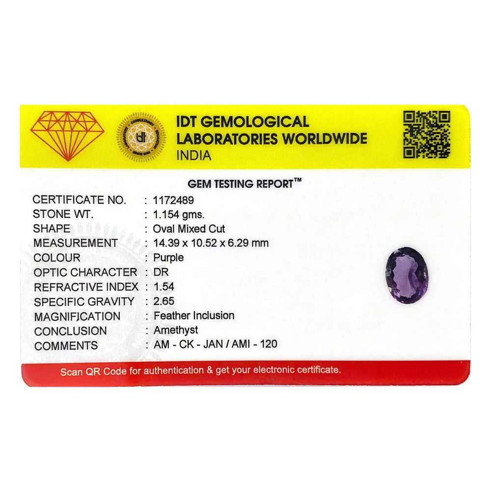 Amethyst - 5.77 Carat - Pramogh