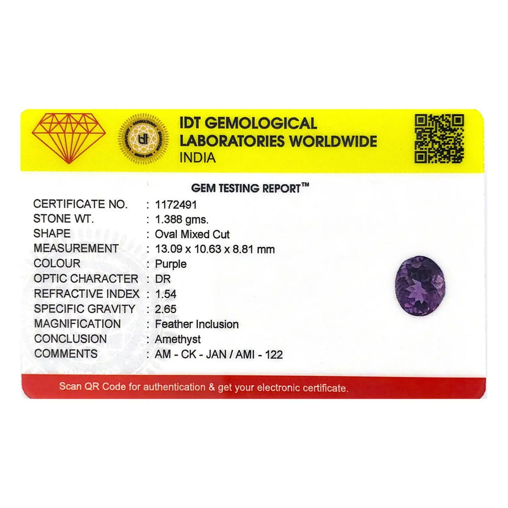 Amethyst - 6.94 Carat - Pramogh