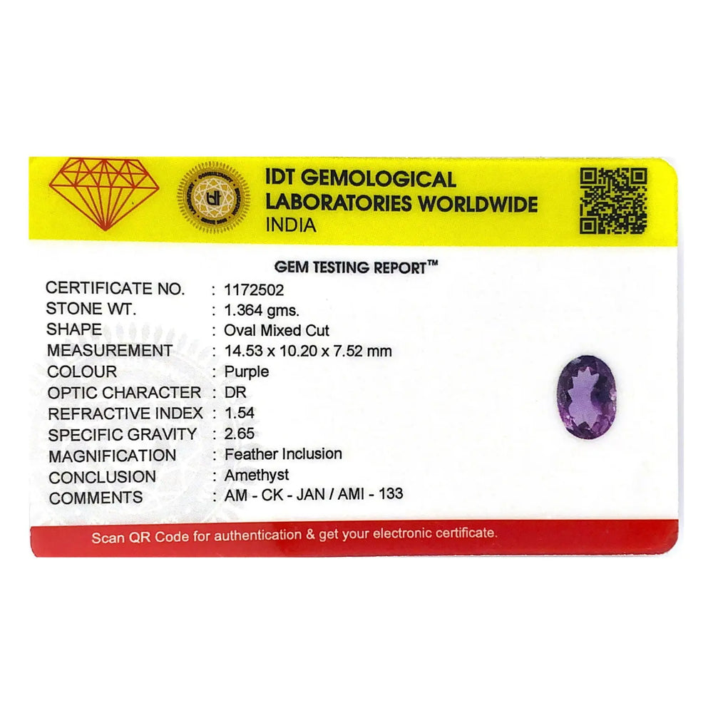 Amethyst - 6.82 Carat - Pramogh