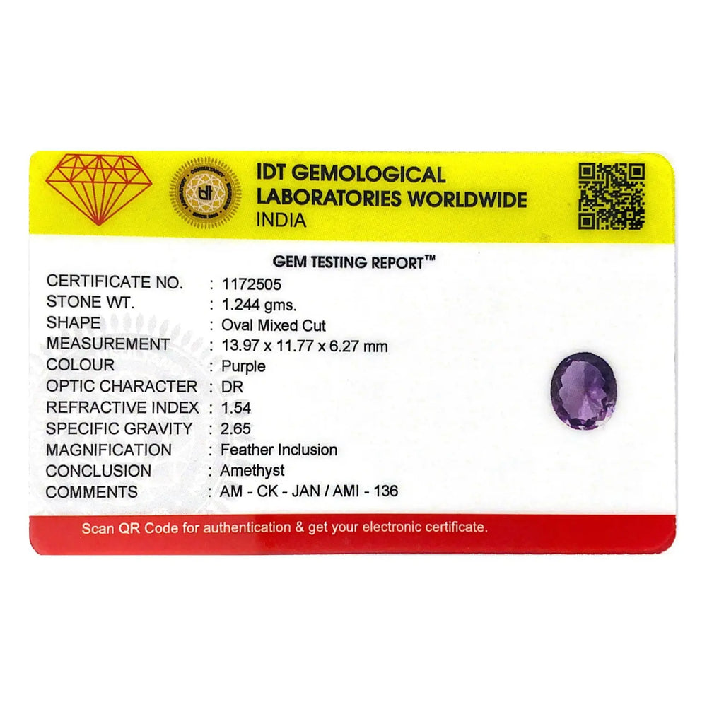 Amethyst - 6.22 Carat - Pramogh