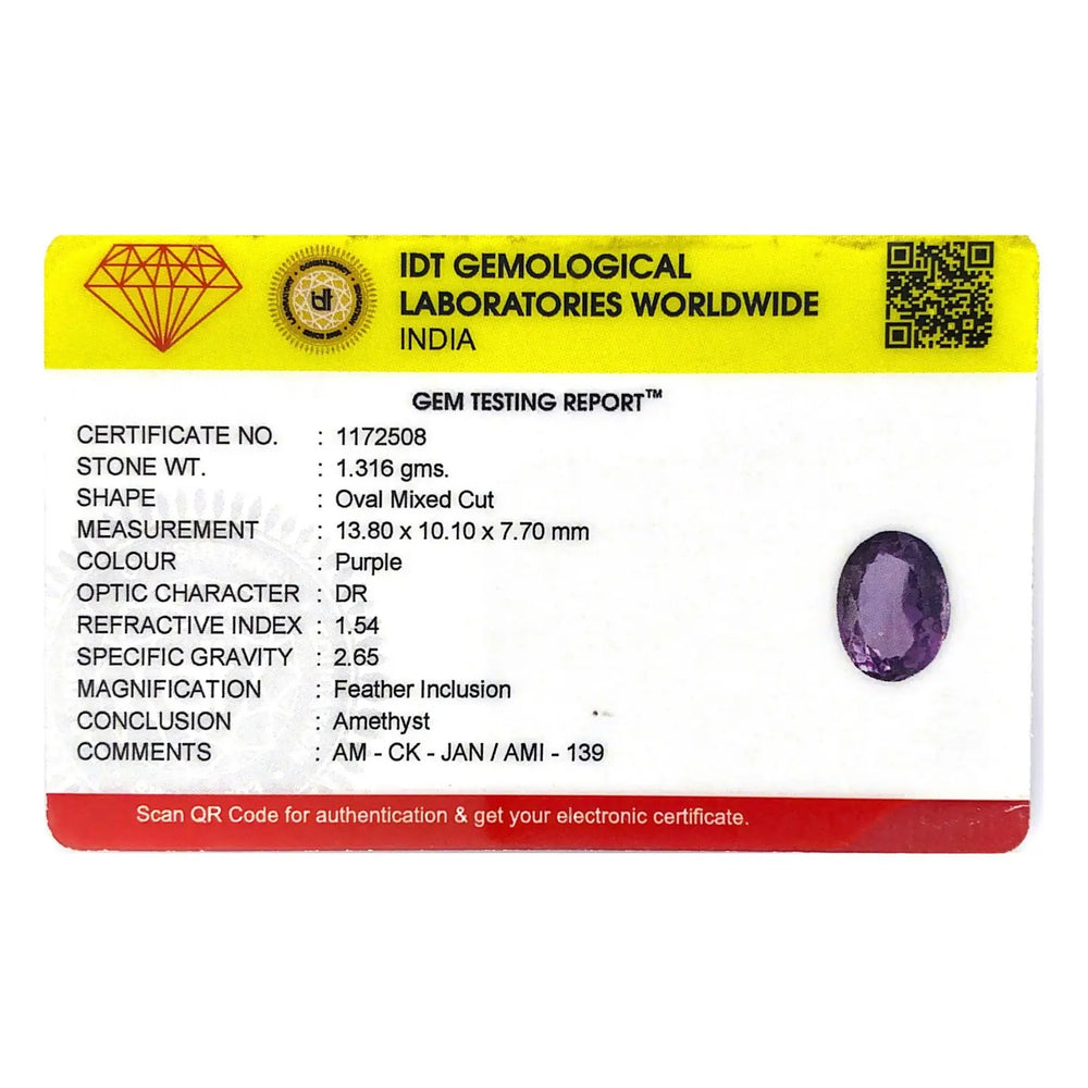 Amethyst - 6.58 Carat - Pramogh