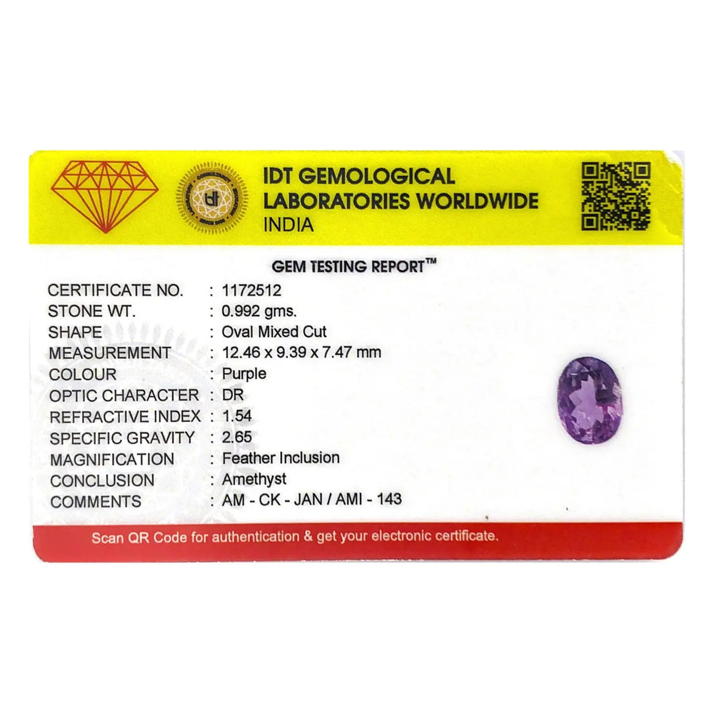 Amethyst - 4.96 Carat - Pramogh