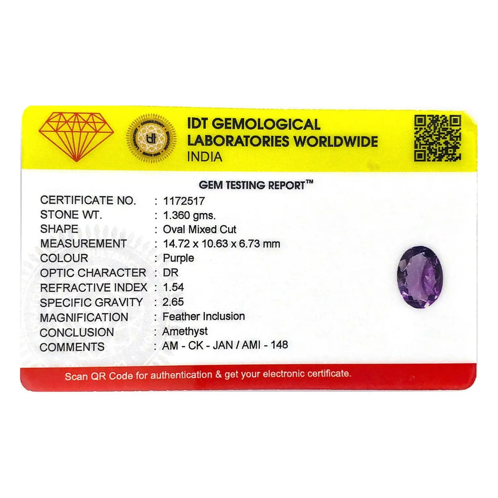 Amethyst - 6.8 Carat - Pramogh