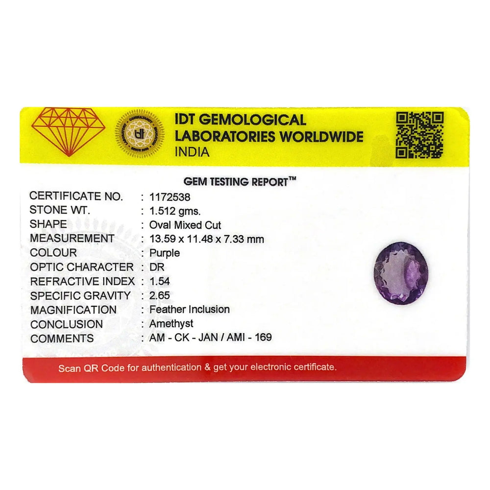 Amethyst - 7.56 Carat - Pramogh