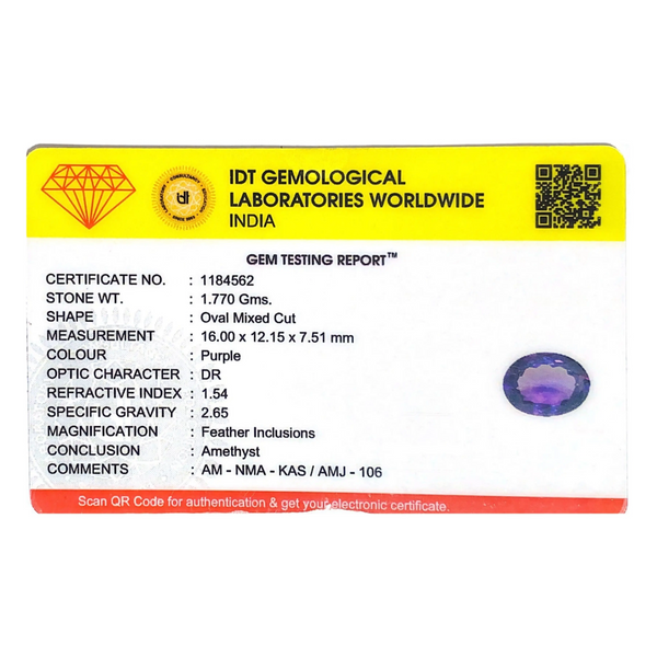 Amethyst - 8.85 Carat - Pramogh